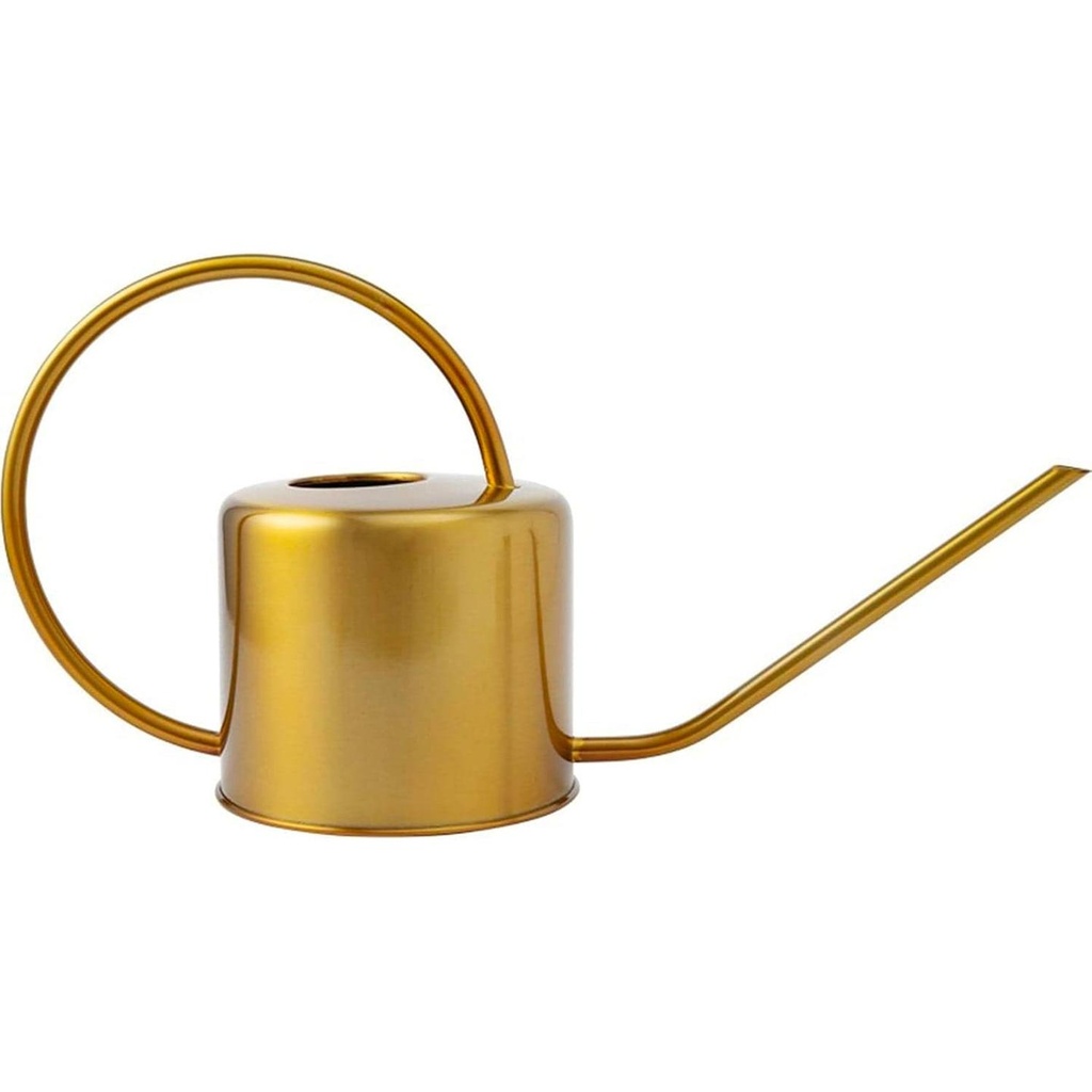 [T4005] Metal Watering Can Antique Gold 1.5 Liter