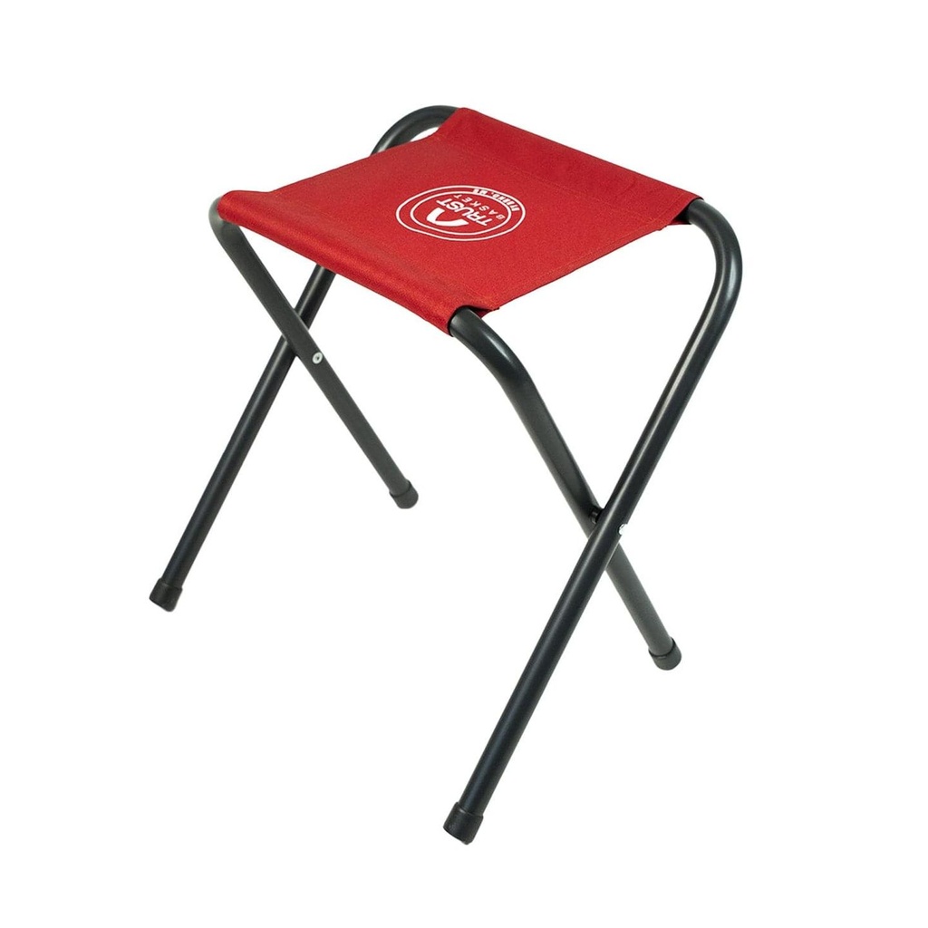 [T3887] Red Camping Stool | Foldable Chair for Travelling | Portable Seating for Home