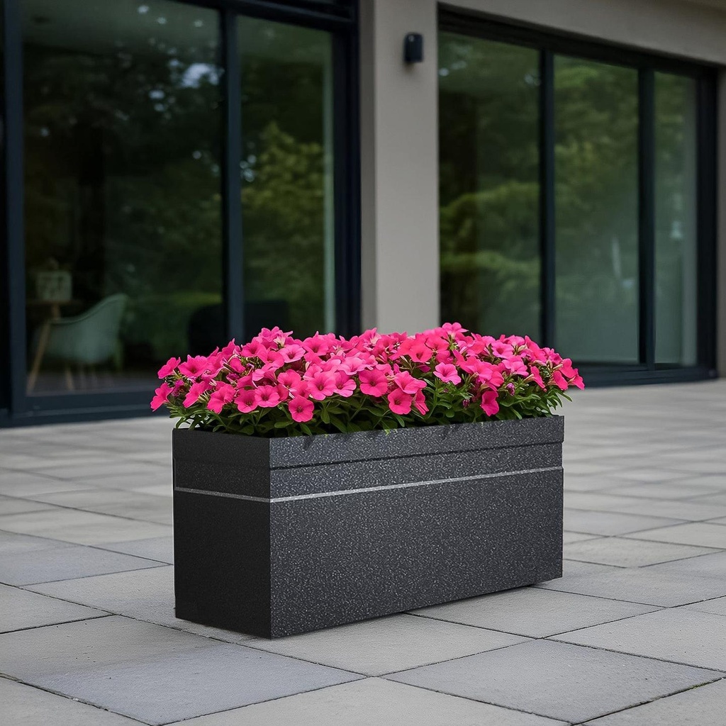 [T3852] Flora Haven Lightweight Polymer Planter Unbreakable (24 inch)