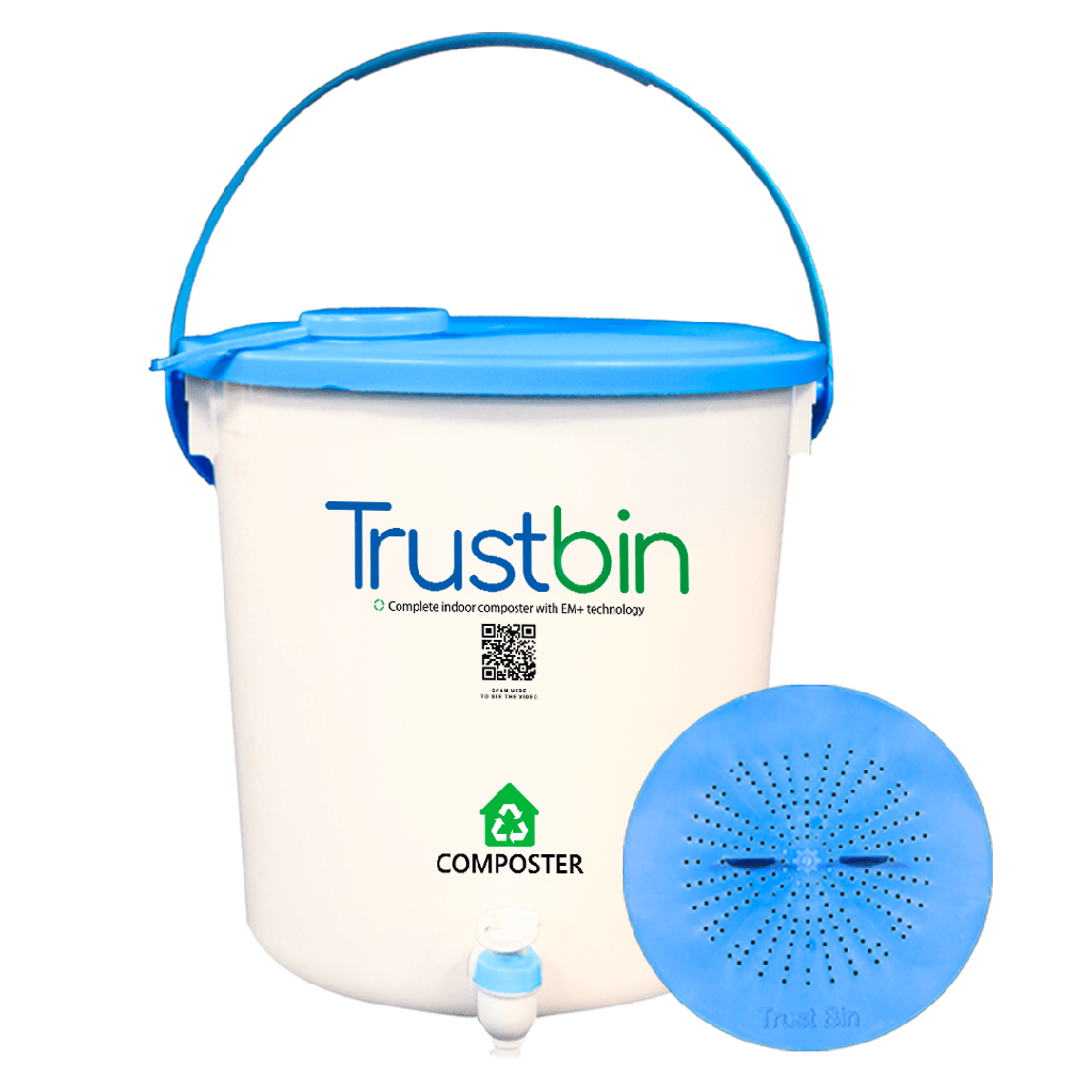 [T3932] TrustBin - Indoor composter starter kit ( 14Ltrs ) (Pack of 1)