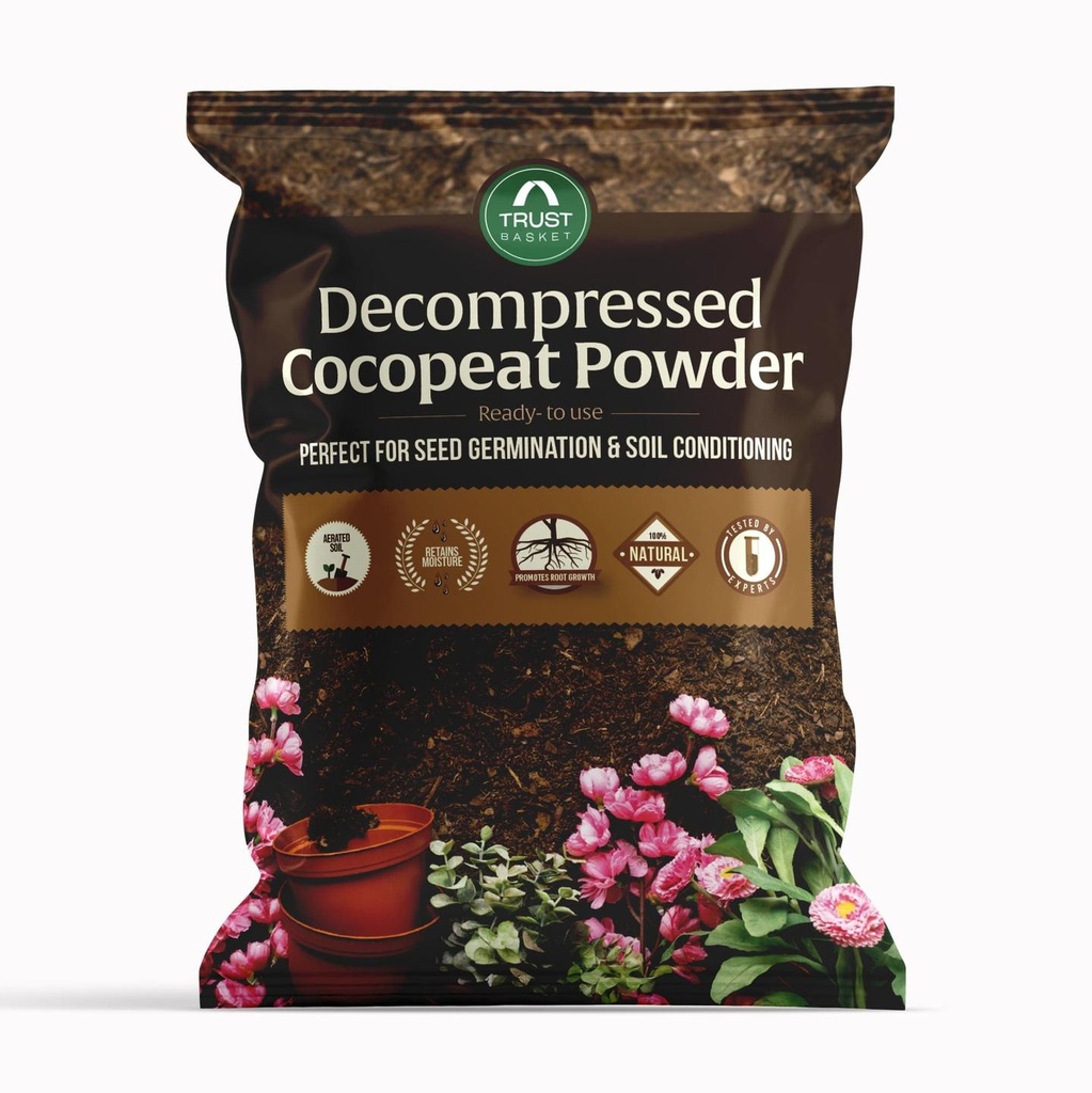 [T3825] Cocopeat Powder for Plants | Organic Coco Peat Powder Coconut Husk (Pack of 1)