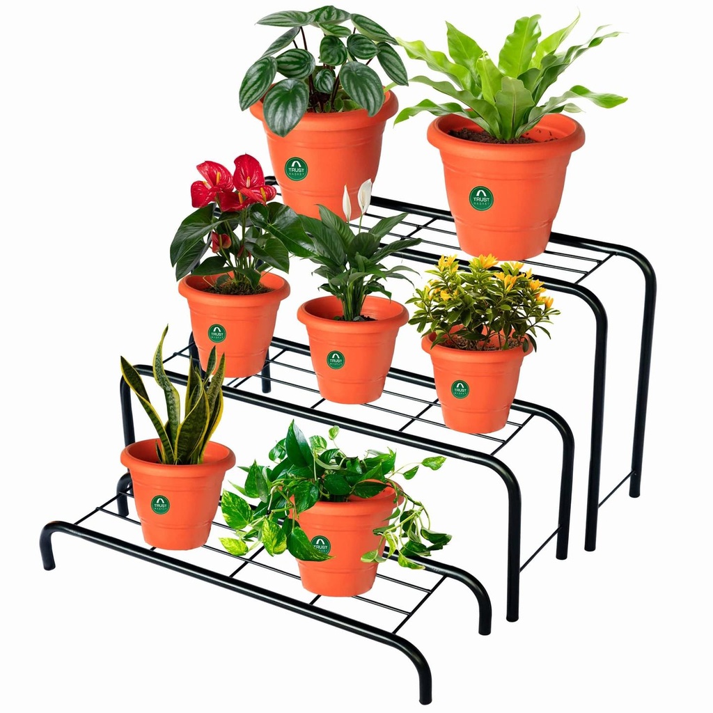 [T3745] TrustBasket 3 Step Stand for Multiple Plants and Pots Stand