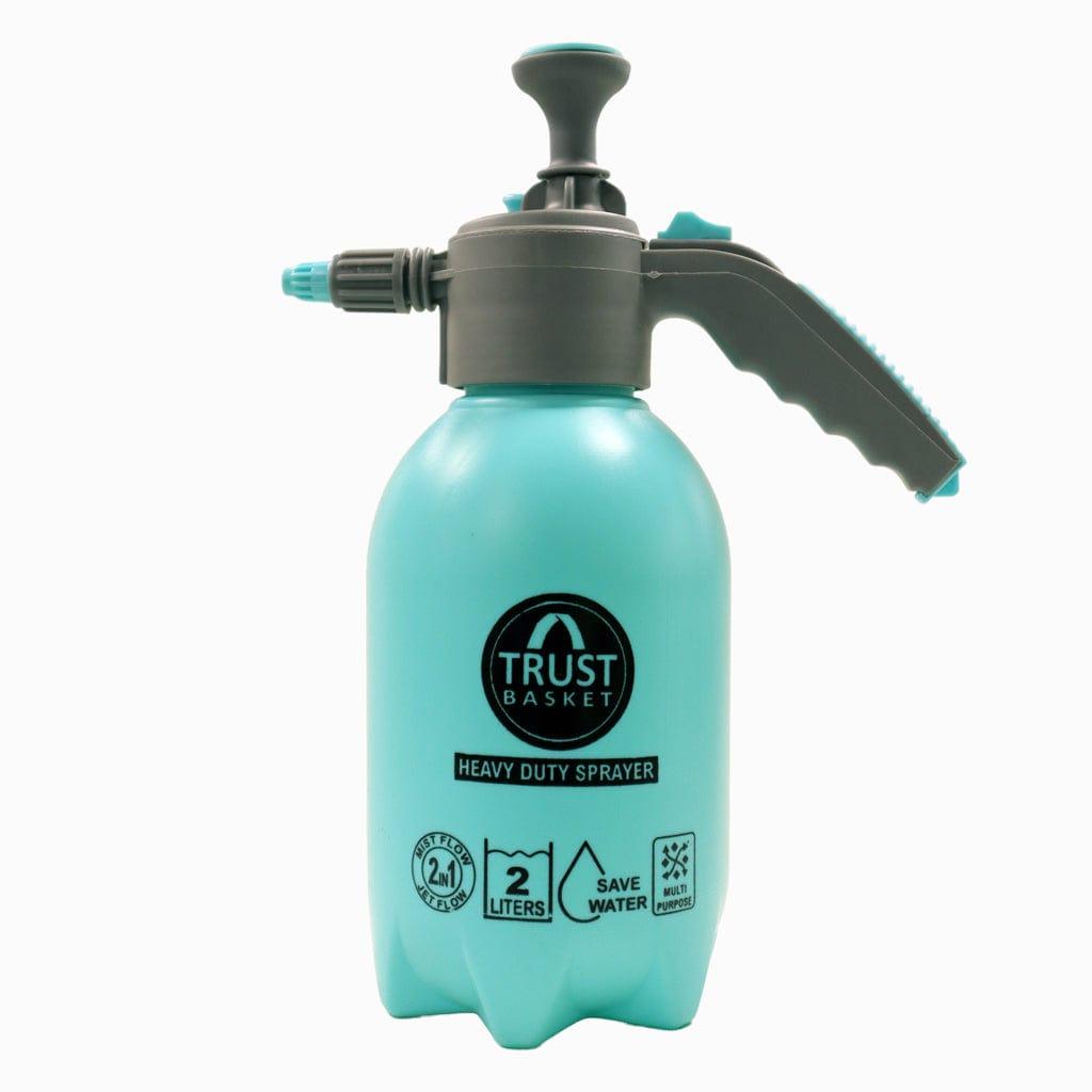 [T3682] TrustBasket Premium Pressure Sprayer 2 Litre (Aqua Blue) | Pressure Spray Bottle for Plants | Gardening Water Pump Sprayer | Plant Spray Bottle for Garden | Spray Bottles for Gardening,