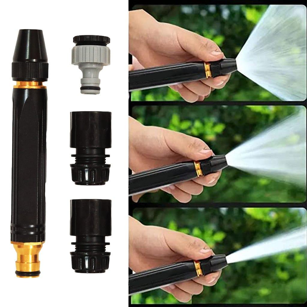 [T3521] TrustBasket Plastic Water Spray Gun Nozzle for ½ inch Hose Pipe | High Pressure Nozzle Water Gun | For Gardening, Bike & Car Wash, Window Cleaning, Pet Bathing, Decks