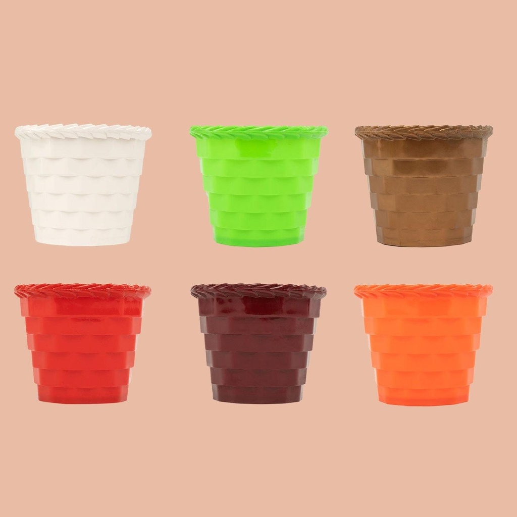 [T3468] TrustBakset Brick pot 4 inch (Set of 6)