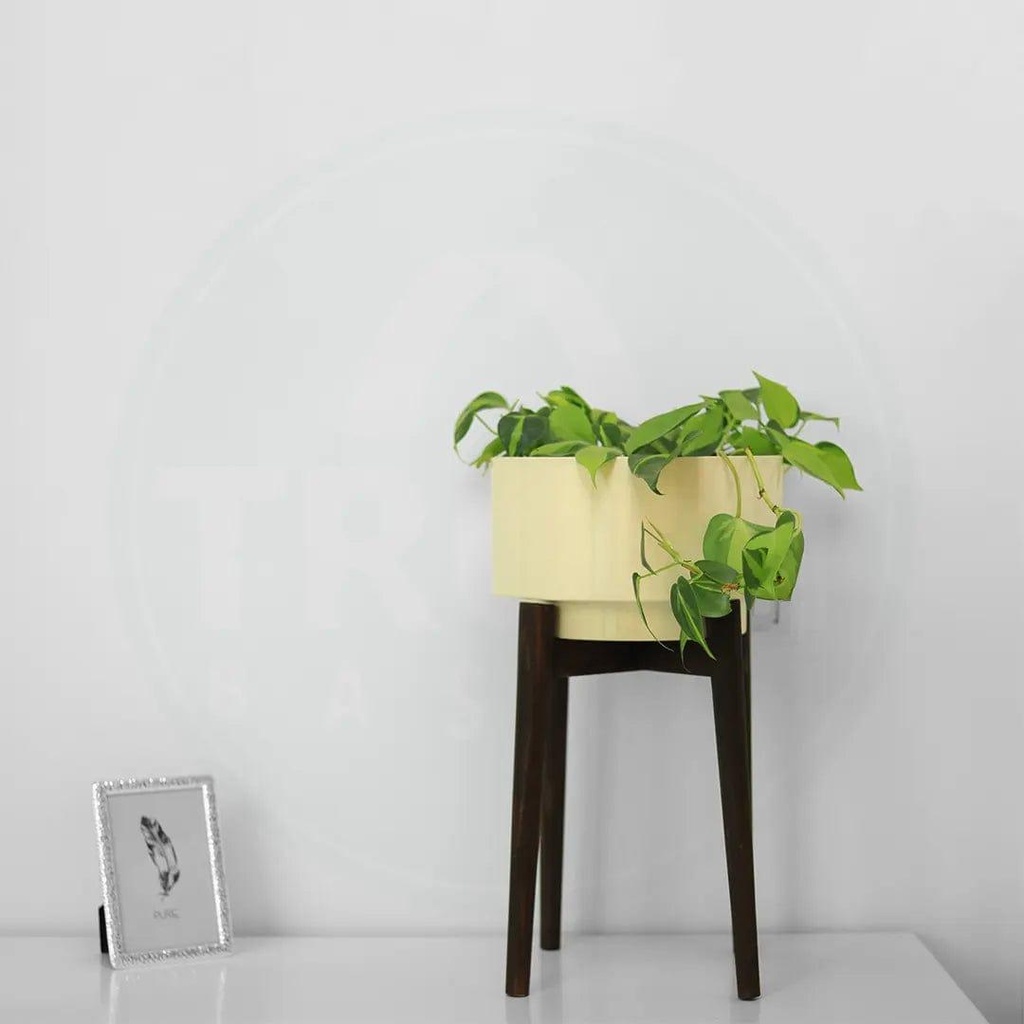 [T3368] Costa Mid Century Stand with Pot