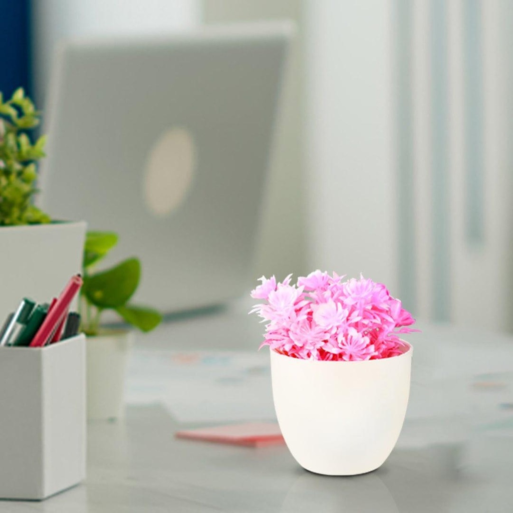 [T3339] Artificial Potted Pink Shrub