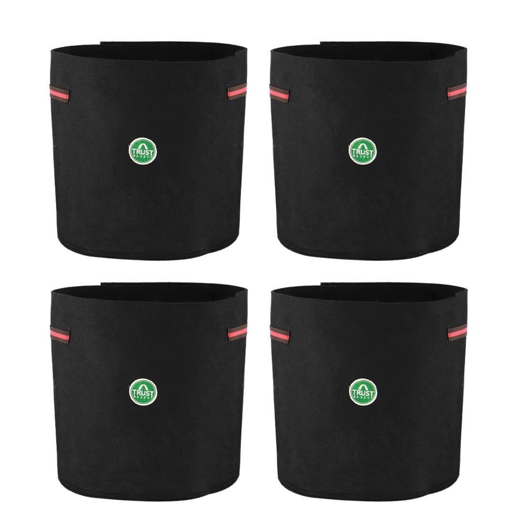 [T3318] Plant transplanting Felt Grow Bag (Pack of 4)