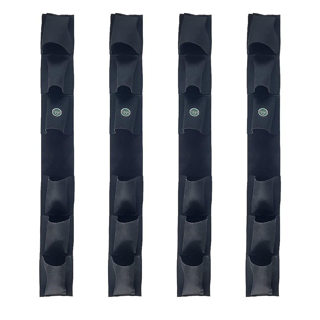 [T3271] Crest Railing Mountable Vertical pouches (Pack of 4)