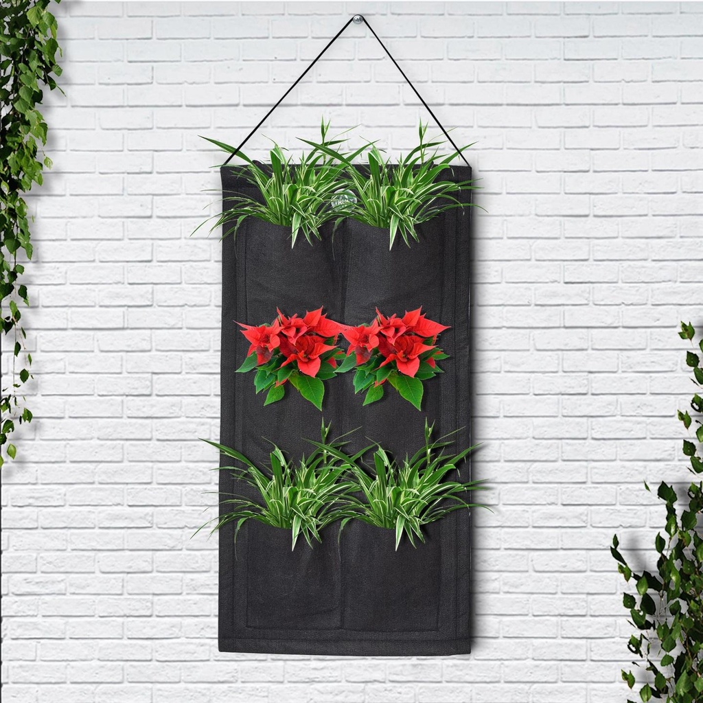 [T3163] TrustBasket Green Pocket Wall Hanging Bag