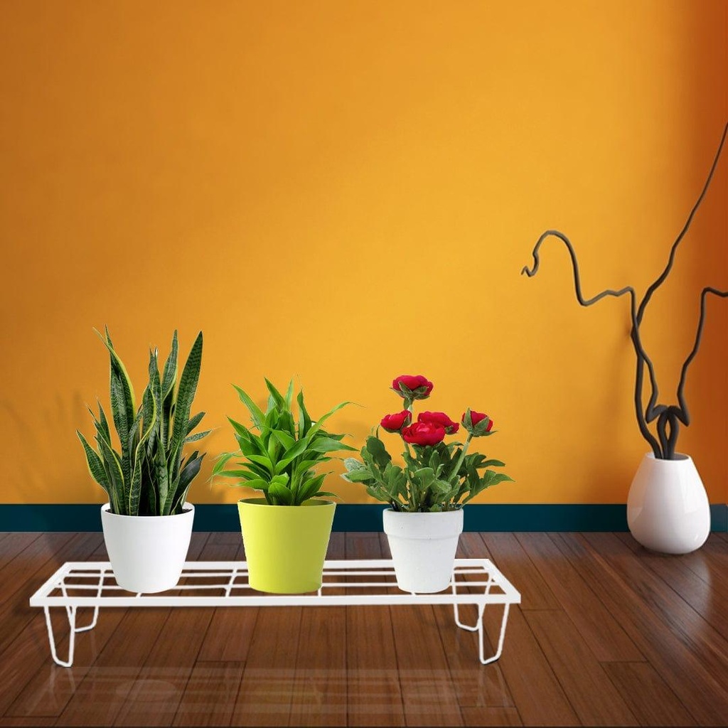 [T3160] Lantana Planter Stand (White) - Set of 4