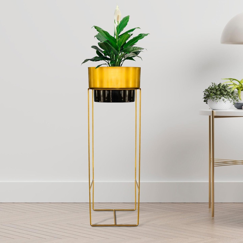 [T3035] Carmel Planter Stand Black