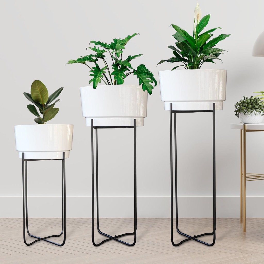 [T2844] Creata Planter (Set of 3) (White)