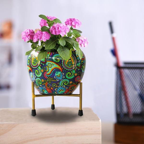 [T2867] Blue Bell Flower Planter