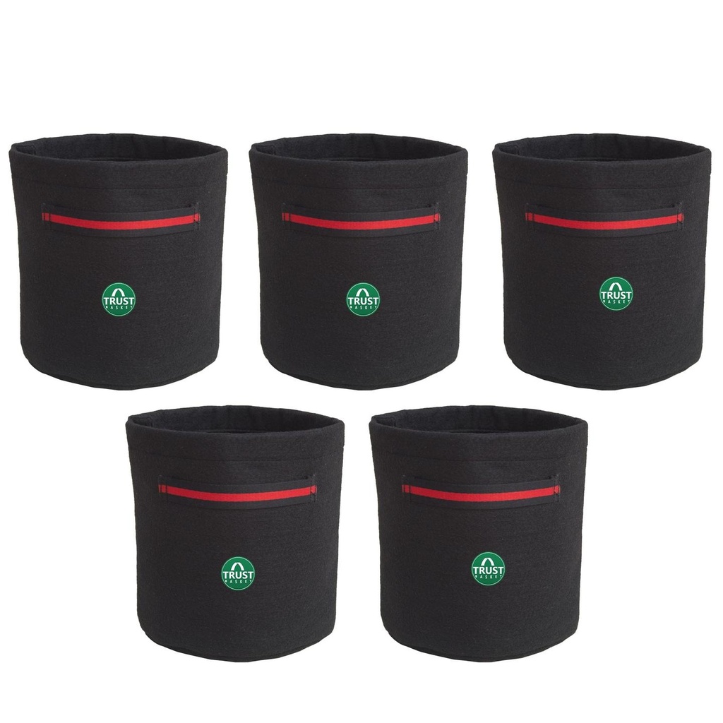 [T2808] Happy Roots Grow Bags - 8*8 (Pack of 5)