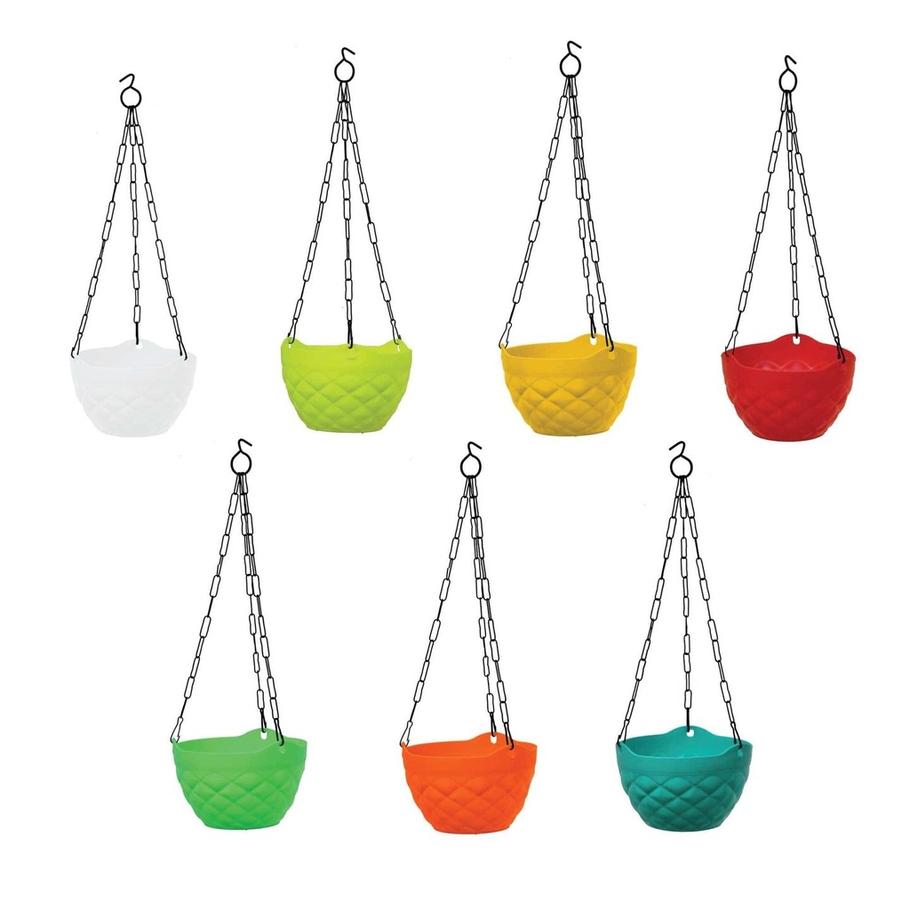 [T2769] Diamond Hanging Basket Mixed Colours (Set of 5)