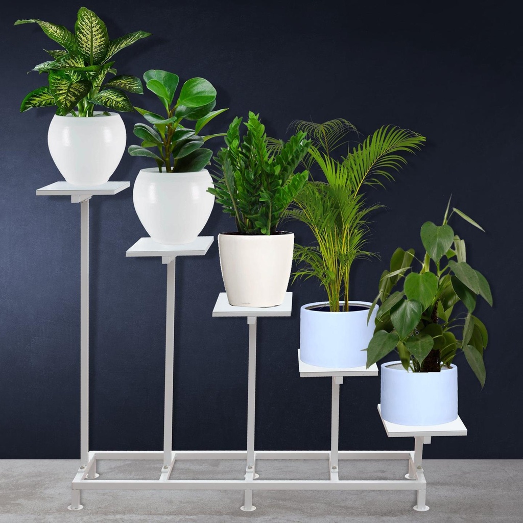 [T2629] Unicorn Planter Stand-Metal Planter Stand,Pot Stand (White)