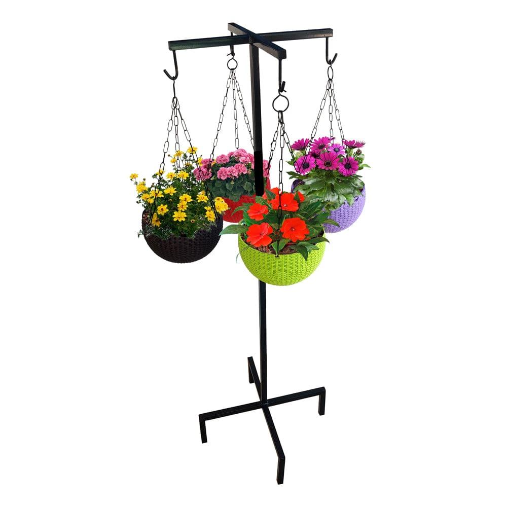 [T2565] Clover Hanging Basket Stand