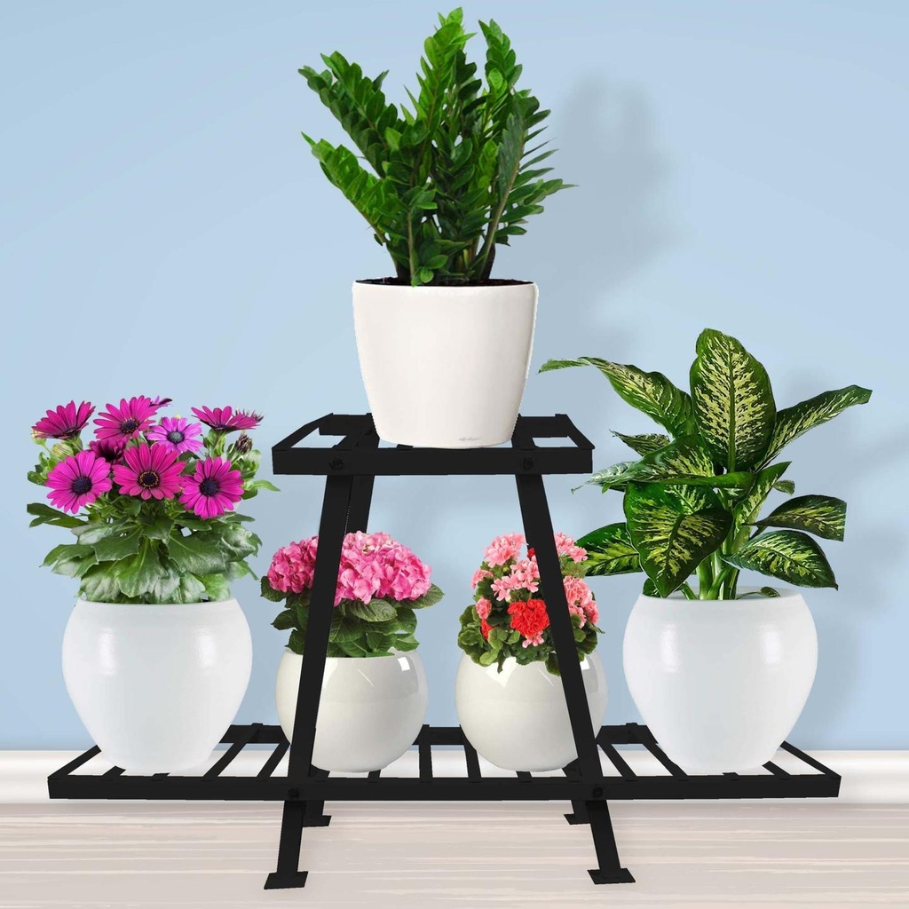 [T2558] Cosmo Planter Stand-Flower Pot Stand,Planter Stand Multipurpose Stand for indoor/outdoor use (BLACK)