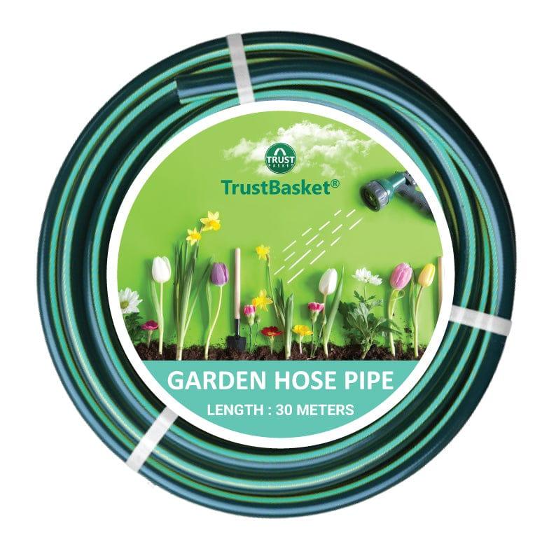 [T2222] Heavy Duty Water Hose Pipe (Size : 1/2 inch) for Garden, Car Wash, Floor Clean, Pet Bath - Easy to Connect (30mtrs)