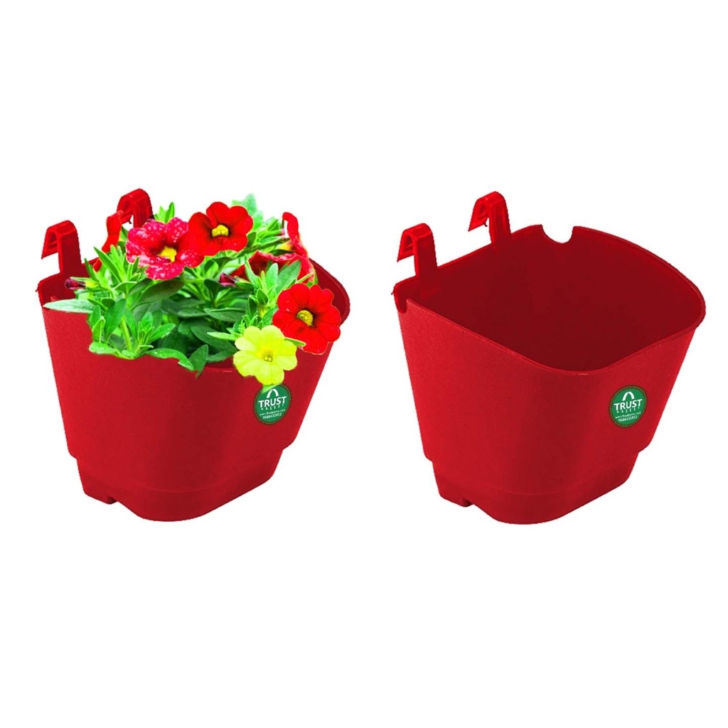 [T1845] VERTICAL GARDENING POUCHES(Small) - Red (Set of 2)