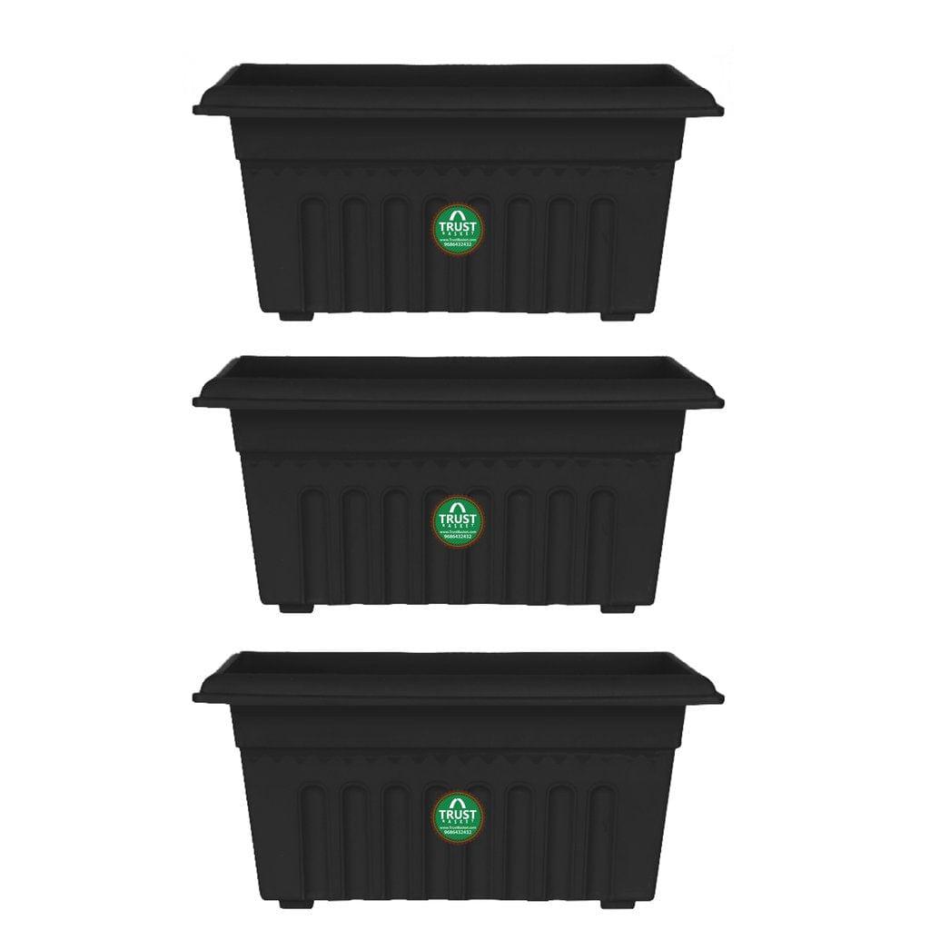 UV Treated Rectangular Plastic Planter (18 inches)