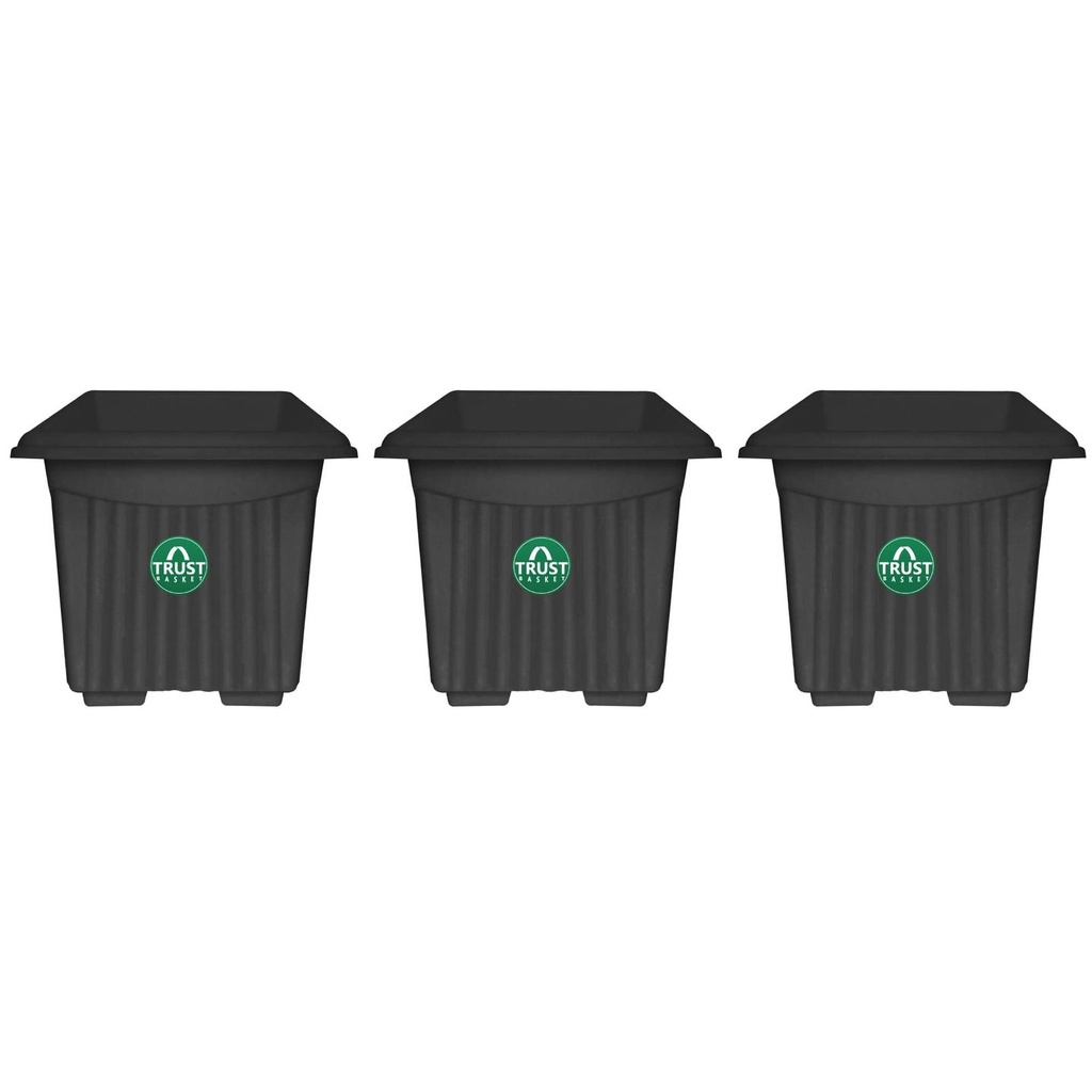 UV Treated Square Plastic Planter (8 inches)