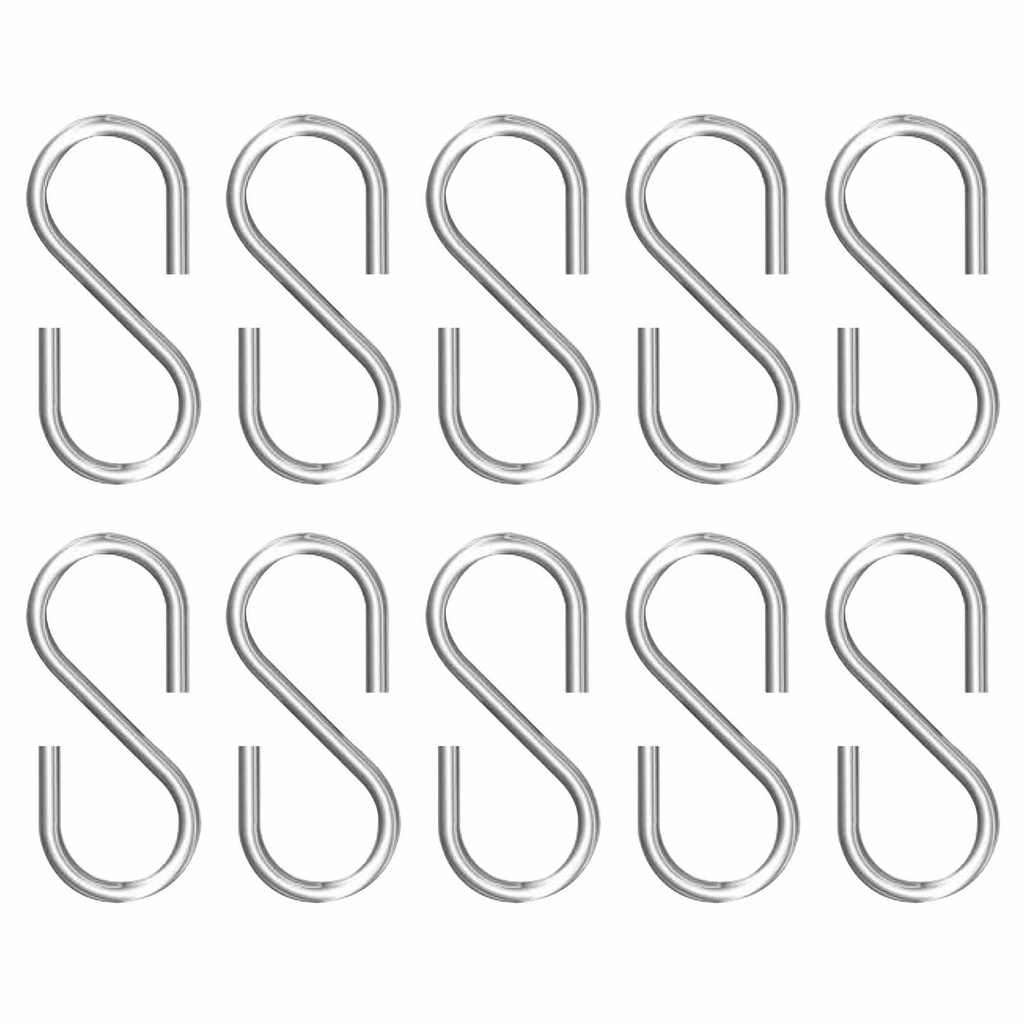 [T1321] S Hook Hanger - Set of 10