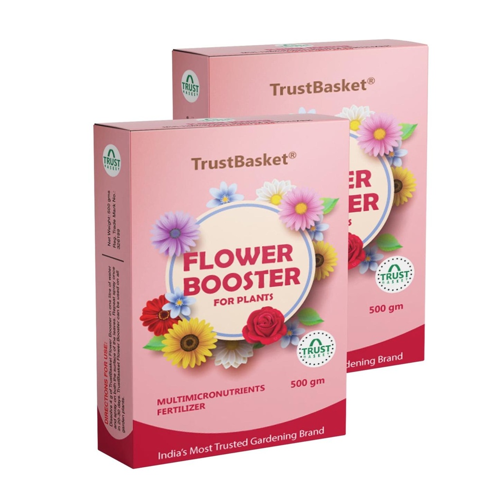 [T1390] Flower Booster - Provides All Essential Multi Micro nutrients for All Flowering Plants Like Rose, Anthurium, Marigold etc . Each 500 grms Can be diluted to More Than 125 litres (1 KG)