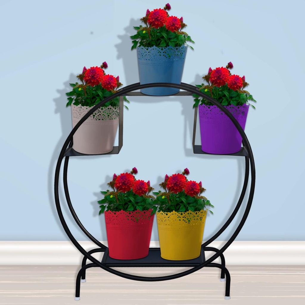 [T1200] Iron Hoop Round Pot Stand