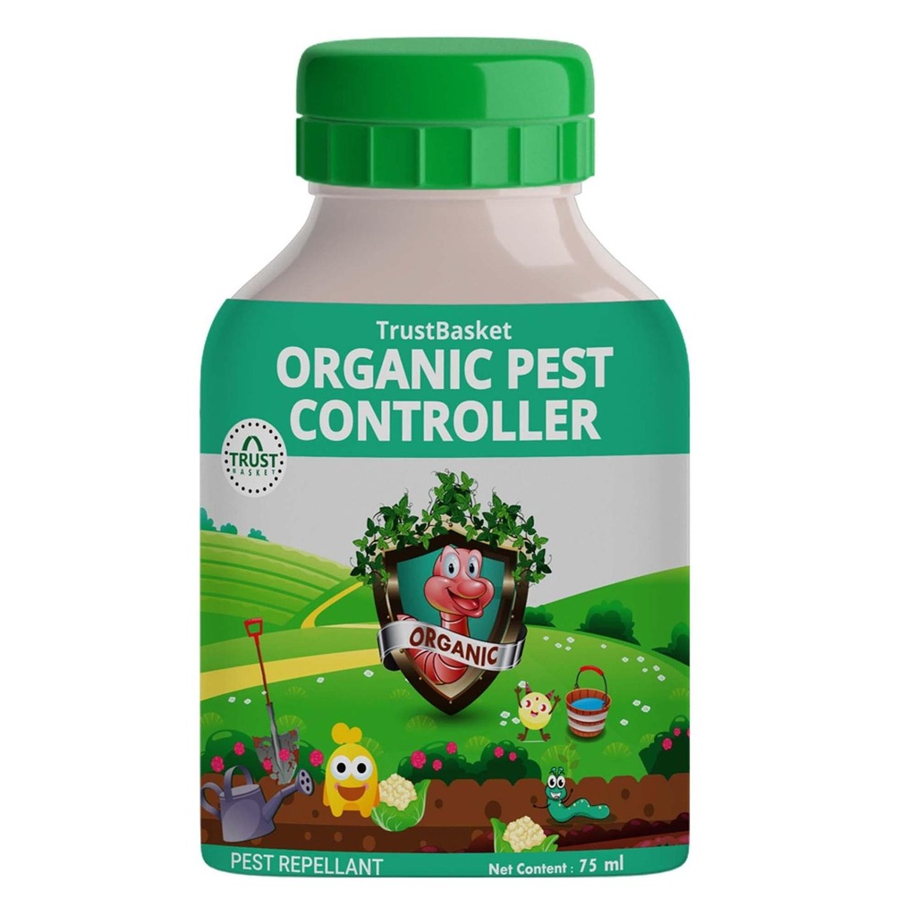 [T1103] TrustBasket Concentrated All Purpose Organic Pest Controller. Each 75 ml - Can be diluted into 15 Ltrs of Water (75 ml)