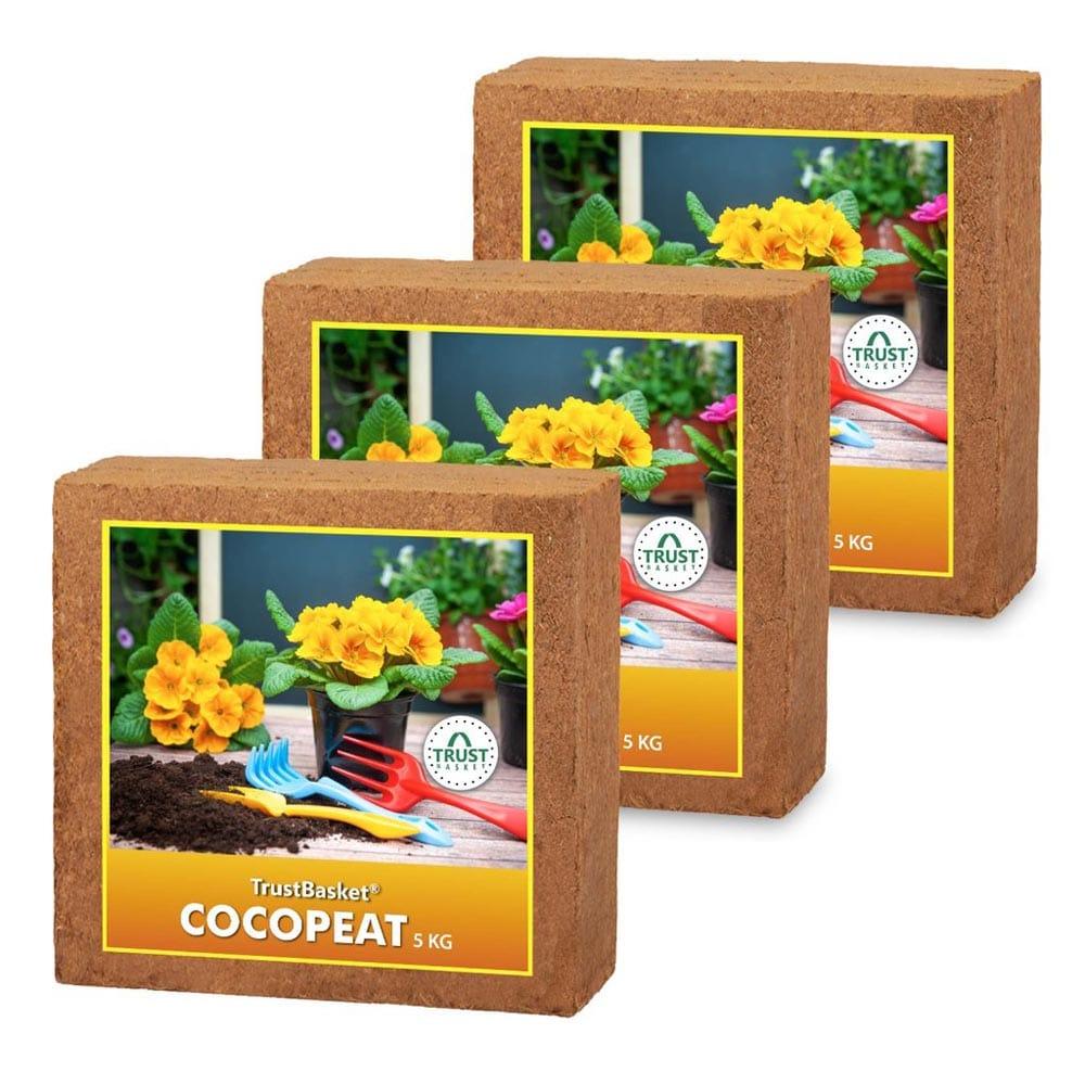[TBSSS501] COCOPEAT BLOCK - EXPANDS TO 225 LITRES OF COCO PEAT POWDER (Set of Three 5kg blocks)