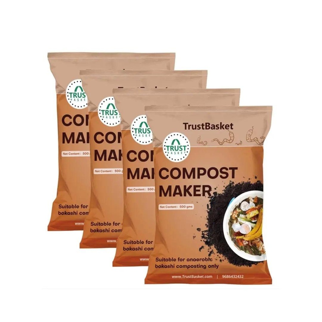 [CM1006] Set of 4 BOKASHI Compost Maker powder - 500gms