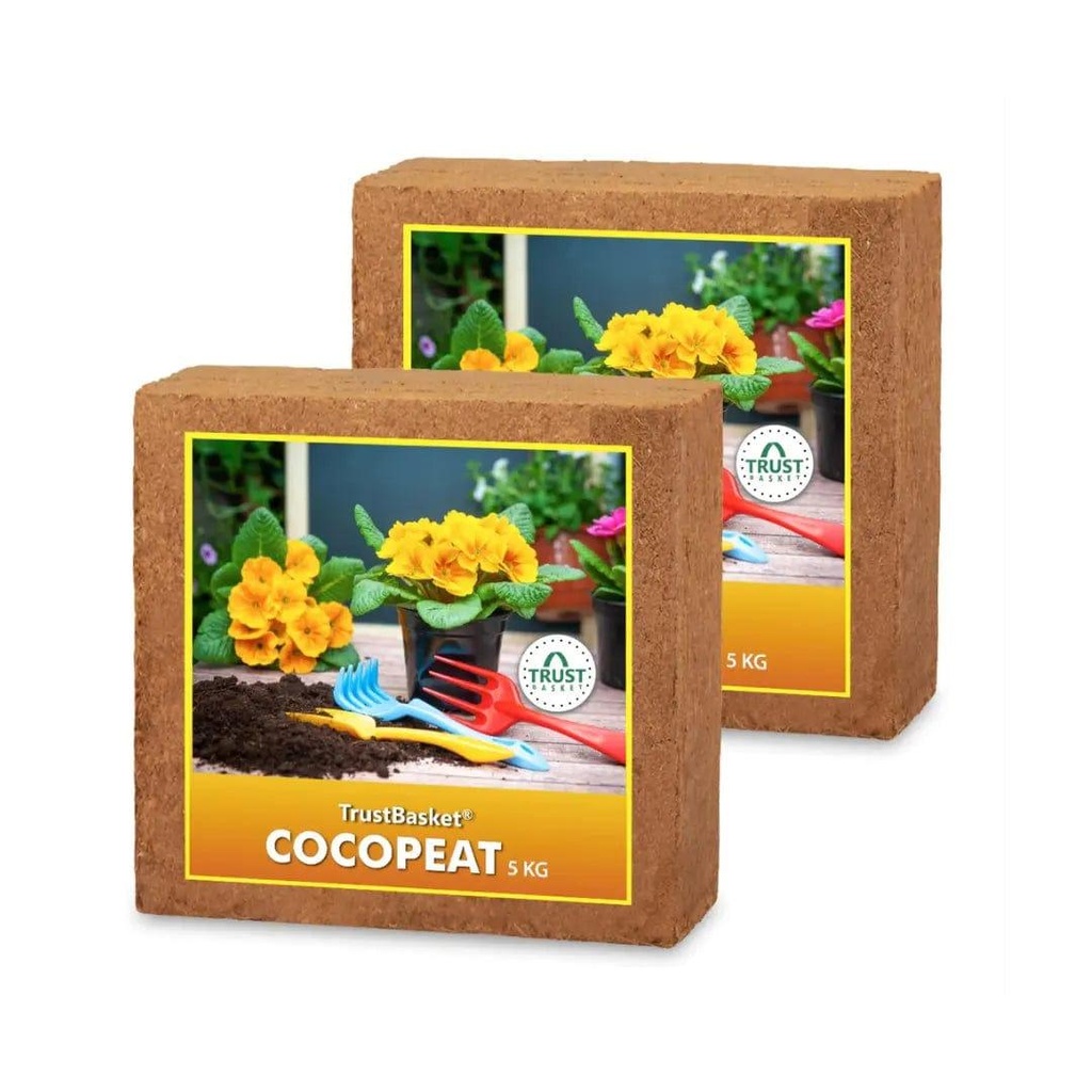 [TBSSS500] COCOPEAT BLOCK - EXPANDS TO 150 LITRES OF COCO PEAT POWDER (Set of two 5kg blocks)