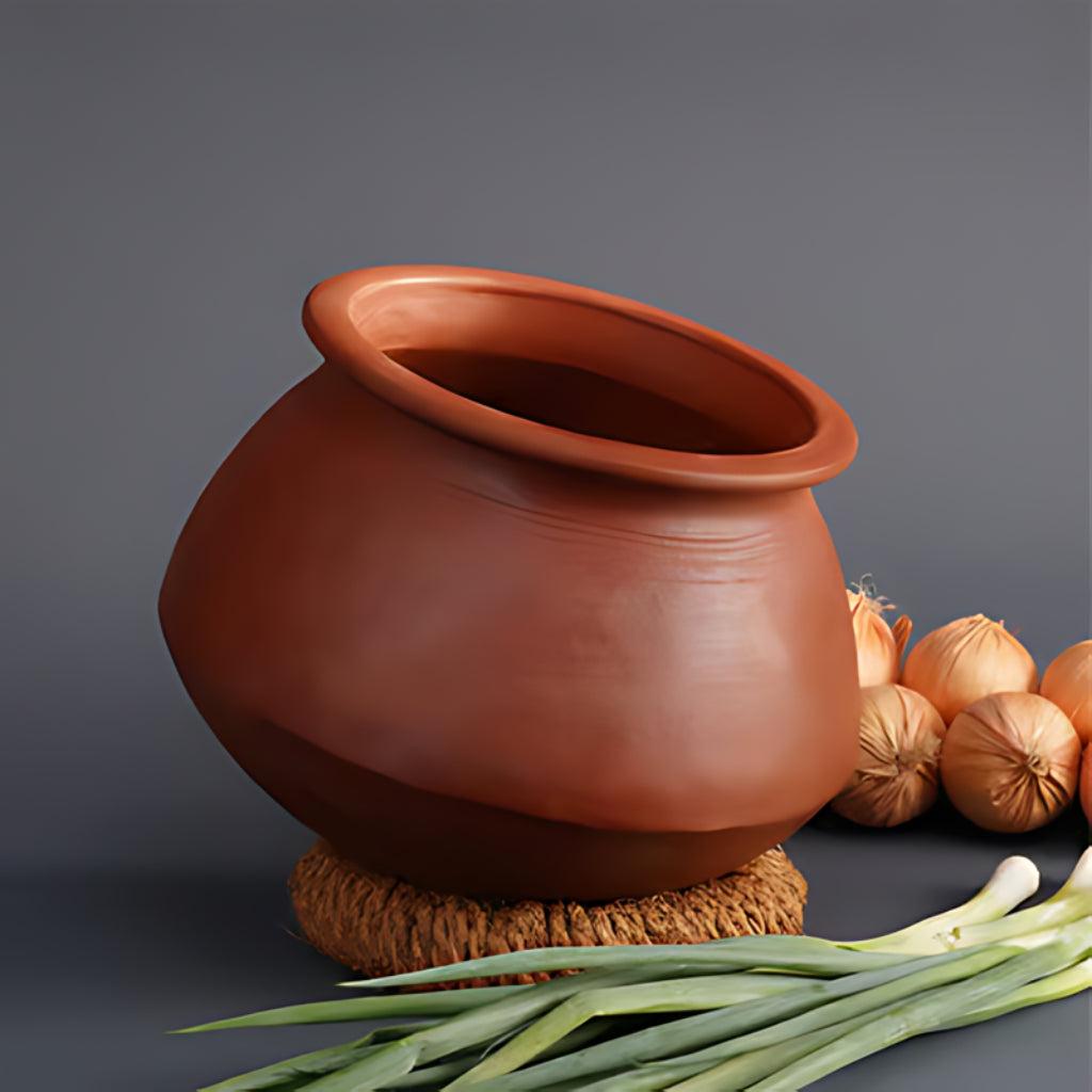 Mud/clay water pot | Rice Pot Porridge | Pongal | Gravy Clay Pot (2L)