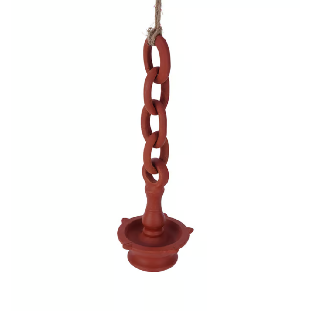 Thooku Vilakku | Clay Home Decor Lamp (Medium)